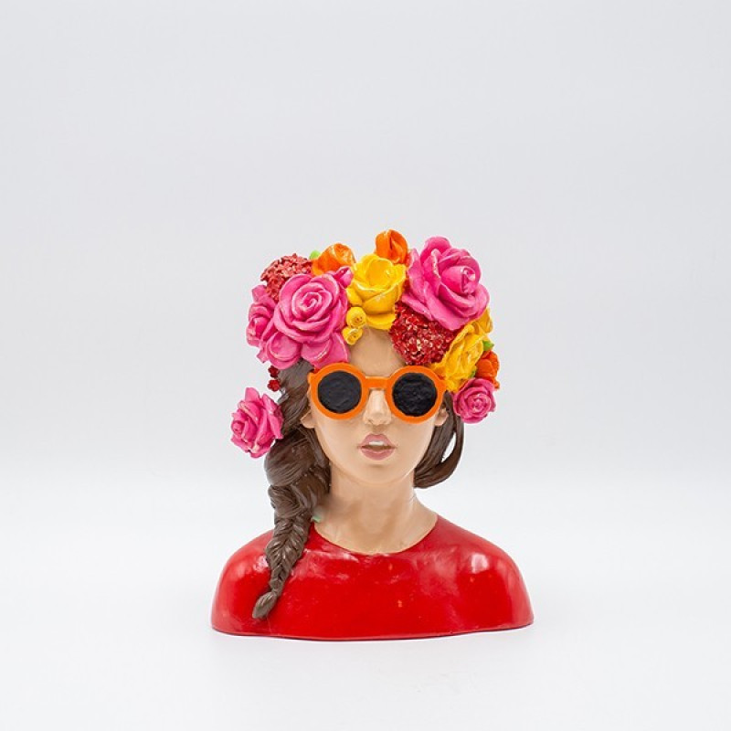 ΔΙΑΚΟΣΜΗΤΙΚΟ ΓΛΥΠΤΟ ΠΡΟΤΟΜΗ ΓΥΝΑΙΚΑΣ ΜΕ ΓΥΑΛΙΑ ΗΛΙΟΥ & ΠΟΛΥΧΡΩΜΑ ΛΟΥΛΟΥΔΙΑ ΠΟΛΥΡΕΖΙΝ ΠΟΛΥΧΡΩΜΟ 17x10x21cm|819-00825