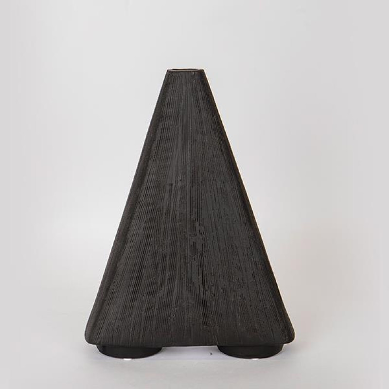 ΒΑΖΟ ΚΕΡΑΜΙΚΟ ΜΑΥΡΟ 26x8.5x34.5cm|752-20152