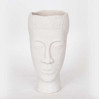 ΒΑΖΟ ΤΣΙΜΕΝΤΕΝΙΟ ΛΕΥΚΟ 18x16x31.5cm|752-20310