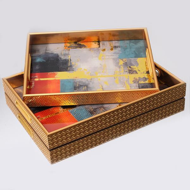 S/2 ΔΙΣΚΟΙ ΠΛΑΣΤΙΚΟΙ ΧΡΥΣΟΙ - ΚΟΚΚΙΝΟ - ΠΡΑΣΙΝΟ 40x30x4.5cm / 35x25x4.5cm|752-16090