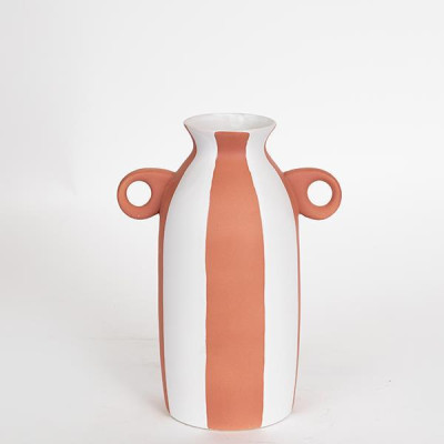 ΒΑΖΟ ΚΕΡΑΜΙΚΟ ΛΕΥΚΟ - ΤΕΡΑΚΟΤΑ 20.4x10.8x24.5cm|752-20205