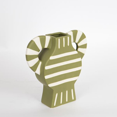 ΒΑΖΟ ΚΕΡΑΜΙΚΟ ΛΑΔΙ - ΜΠΕΖ  32x 8x30.8cm|752-20209