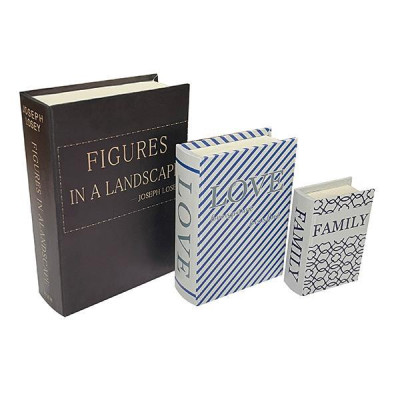 S/3 ΚΟΥΤΙΑ ΒΙΒΛΙΑ ΞΥΛΙΝΑ 30x22x7.5cm / 23x17x6cm / 16x11x4.5cm|752-17037 S/3 ΚΟΥΤΙΑ ΒΙΒΛΙΑ ΞΥΛΙΝΑ 30x22x7.5cm / 23x17x6cm / 16x11x4.5cm|752-17037