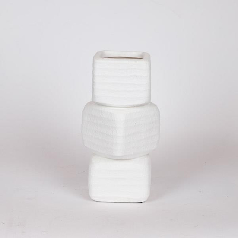 BAZO ΚΕΡΑΜΙΚΟ ΛΕΥΚΟ 15.5x15.5x27.5cm|819-00509