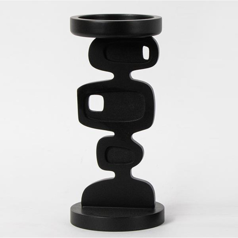 ΚΗΡΟΠΗΓΙΟ ΜΕΤΑΛΛΟ-ΞΥΛΟ ΜΑΥΡΟ 12x12x26cm|819-00163