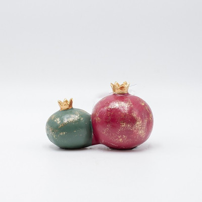 ΔΙΑΚΟΣΜΗΤΙΚΑ ΡΟΔΙΑ ΠΟΛΥΡΕΖΙΝ ΠΡΑΣΙΝΟ-ΜΠΟΡΝΤΩ 13x8x8cm|819-00829