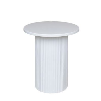 ΤΡΑΠΕΖΙ BOHΘΗΤΙΚΟ ΜΕΤΑΛΛΟ-ΞΥΛΟ ΛΕΥΚΟ 38x38x41cm|810-00034