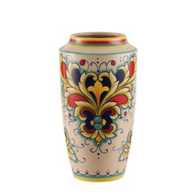 ΒΑΖΟ ΚΕΡΑΜΙΚΟ ΜΠΕΖ-ΧΡΩΜΑΤΙΣΤΟ 17x17x33cm|819-00186