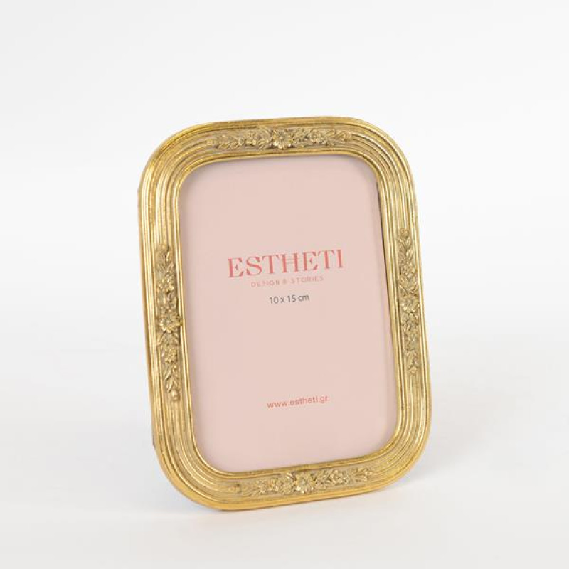 ΚΟΡΝΙΖΑ (10x15) ΠΟΛΥΡΕΣΙΝ ΑΝΤΙΚΕ ΧΡΥΣΗ 13.6x1.5x18.3cm|756-12144