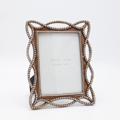 ΚΟΡΝΙΖΑ (13x18) ΜΕ ΠΕΡΛΕΣ ΠΟΛΥΡΕΖΙΝ ΜΠΡΟΝΖΕ 18.2x1.8x23.7cm|815-00067