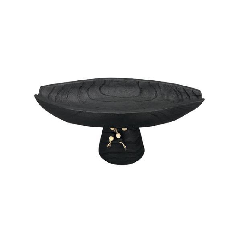 ΔΙΑΚΟΣΜΗΤΙΚΗ ΠΙΑΤΕΛΑ ΞΥΛΟ ΜΑΥΡΟ 41x20x18cm|819-00687