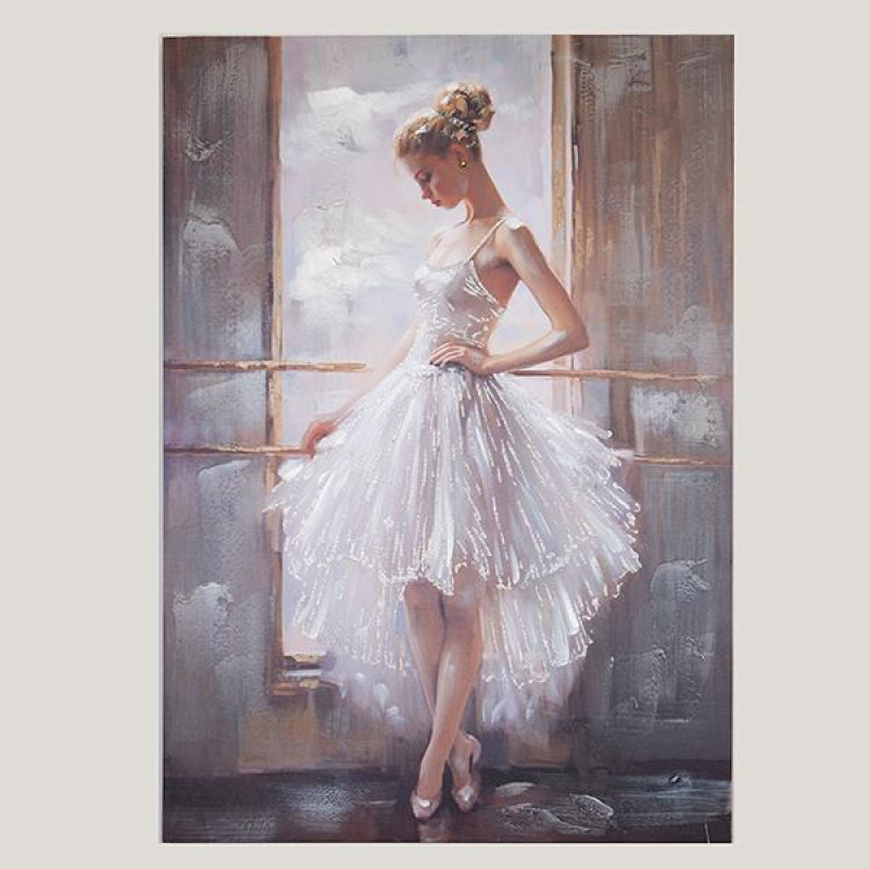 ΠΙΝΑΚΑΣ ΣΕ ΚΑΜΒΑ ΜΠΑΛΑΡΙΝΑ ΛΕΥΚΟ - ΜΠΕΖ - ΓΚΡΙ 70x3x100cm|755-12050