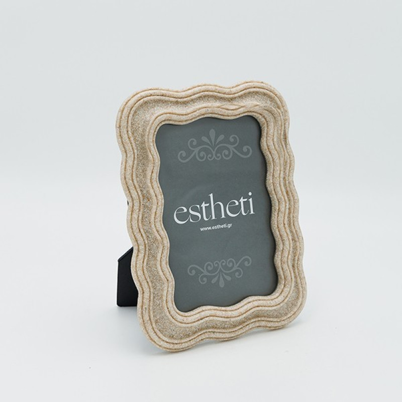 ΚΟΡΝΙΖΑ (10x15) ΜΕ ΕΦΕ ΑΜΜΟΠΕΤΡΑΣ ΠΟΛΥΡΕΖΙΝ ΚΡΕΜ 14.5x2x19.5cm|815-00054