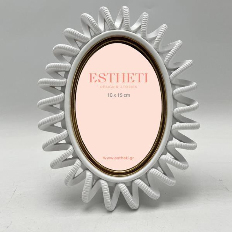 ΚΟΡΝΙΖΑ (10x15) ΠΟΛΥΡΕΖΙΝ ΛΕΥΚΗ 17x2x22cm|756-12181