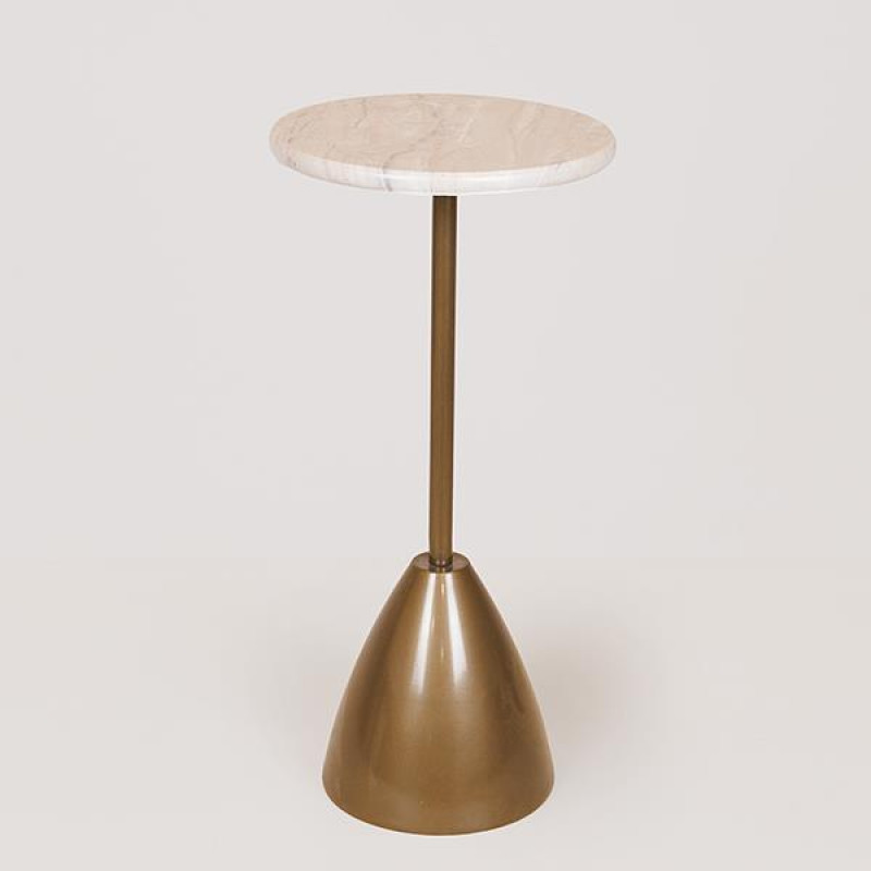 ΤΡΑΠΕΖΙ ΜΕΤΑΛΛΙΚΟ ΧΡΥΣΟ - ΛΕΥΚΟ 35x35x52cm|750-39560