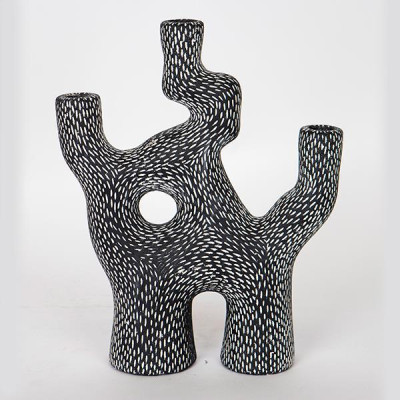 ΚΗΡΟΠΗΓΙΟ ΓΚΡΙ ΣΧΗΜΑ ΚΛΑΔΙ 4 ΘΕΣΕΩΝ 26x9.5x32cm|752-25028