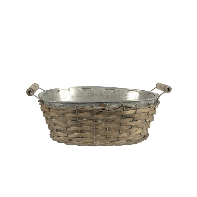 ART ET LUMIERE ΚΑΛΑΘΑΚΙ ΡΑΤΤΑΝ/ΜΕΤΑΛΛΟ - SKU -01709