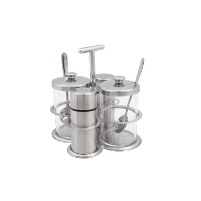 ART ET LUMIERE AΛΑΤΟΠΙΠΕΡΟ&ΜΟΥΣΤΑΡΔΙΕΡΑ&ΣΑΛΤΣΙΕΡΑ ST/STEEL SET - SKU -02006