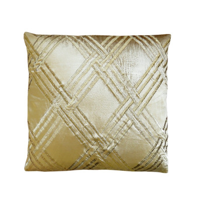 ART ET LUMIERE ΜΑΞΙΛΑΡΙ VELVET/COTTON ΜΕ ΜΕΤΑΛΛΙΚΟ ΚΕΝΤΗΜΑ - SKU -05807