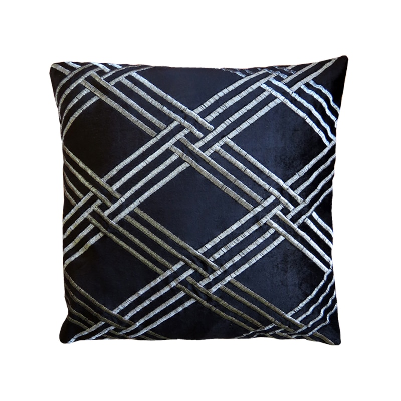 ART ET LUMIERE ΜΑΞΙΛΑΡΙ-ΚΑΛΥΜΜΑ VELVET/COTTON ΜΕ ΜΕΤΑΛΛΙΚΟ ΚΕΝΤΗΜΑ - SKU -05865