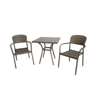 ΣΕΤ ΚΗΠΟΥ WICKER - RATTAN 5184 G + 5217 G / ΣΕΤ 3 ΤΕΜ