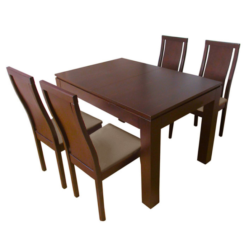 ΣΕΤ ΤΡΑΠΕΖΑΡΙΑ MEGAN 1017 IN + JASMINE 1025 IN LIGHT WALNUT