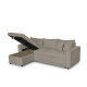 ΓΩΝΙΑΚΟΣ ΚΑΝΑΠΕΣ-ΚΡΕΒΑΤΙ ELLIE 1043 IN TAUPE