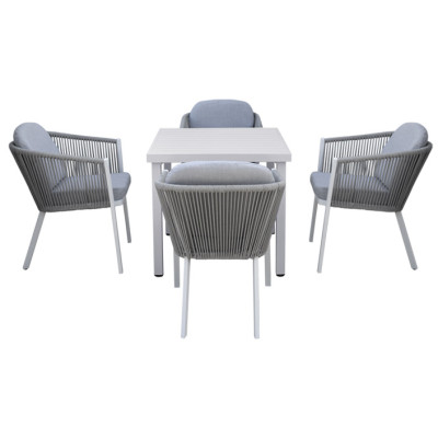 ΣΕΤ ΤΡΑΠΕΖΑΡΙΑ ΚΗΠΟΥ ΣΧΟΙΝΙ - ROPE JURDAN 5497 G + MADISON 5480 G / ΣΕΤ 5 ΤΕΜ