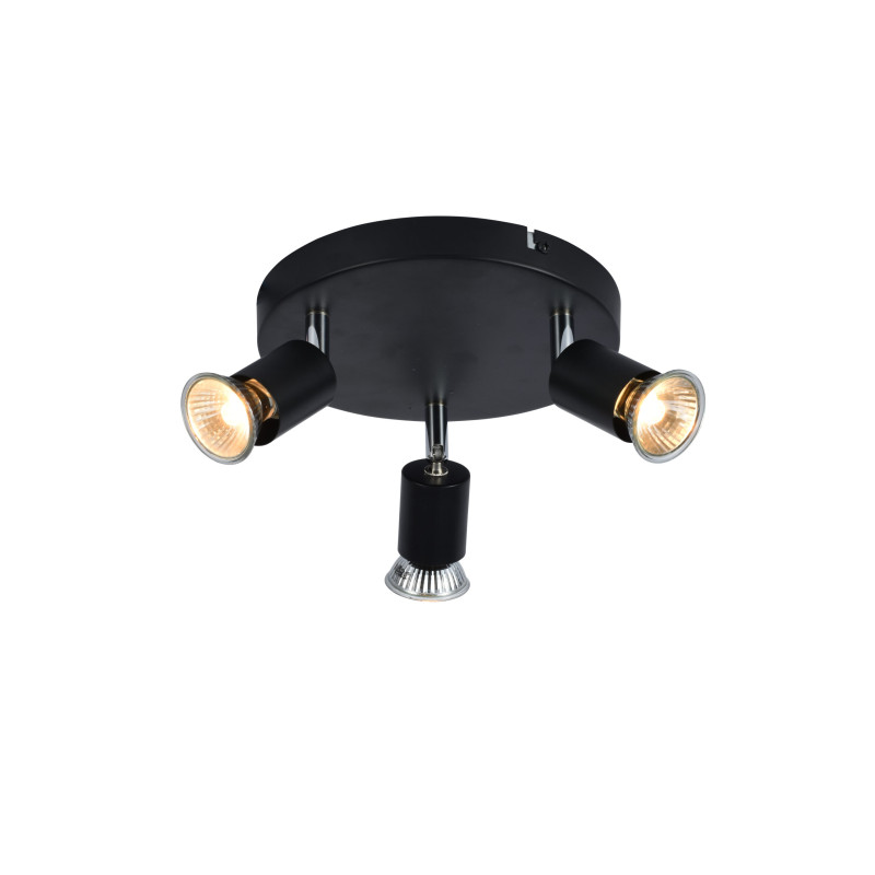CCC 5215-3 BK ΣΠΟΤ ΟΡΟΦΗΣ 3/Φ ΜΑΥΡΟ 3ΧGU10