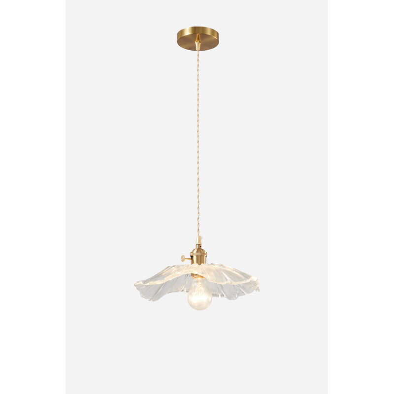 PDC 1488 1/Φ ΚΡΕΜΑΣΤΟ VINTAGE ME ΓΥΑΛΙ ΛΟΥΛΟΥΔΙ 1ΧΕ27