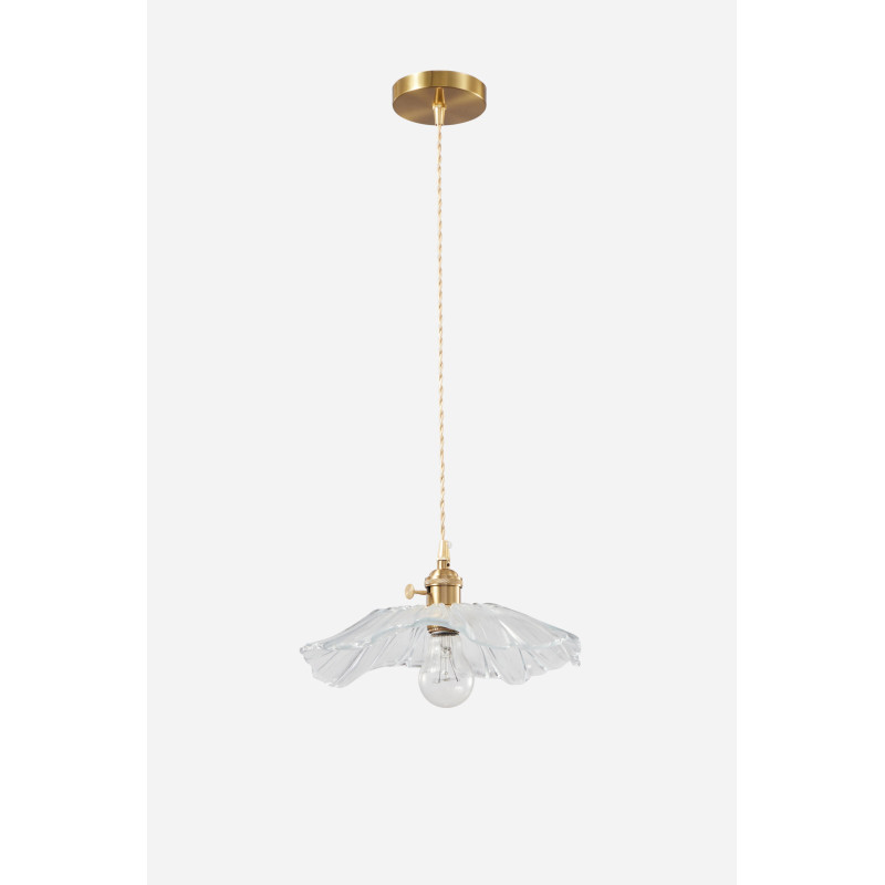 PDC 1488 1/Φ ΚΡΕΜΑΣΤΟ VINTAGE ME ΓΥΑΛΙ ΛΟΥΛΟΥΔΙ 1ΧΕ27