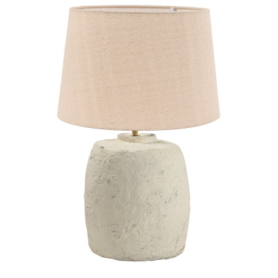 TLI 6344 ΕΠΙΤΡΑΠΕΖΙΑ ΛΑΜΠΑ ΛΕΥΚΗ ΑΠΟ ΑΝΑΚΥΚΛΩΜΕΝΟ ΧΑΡΤΙ ΜΕ ΑΜΠΑΖΟΥΡ ΜΠΕΖ 1ΧΕ27