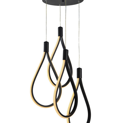 PDT 700-4 BK # ΚΡΕΜ. 4/Φ  LED ΘΗΛΙΕΣ ΜΑΥΡΟ