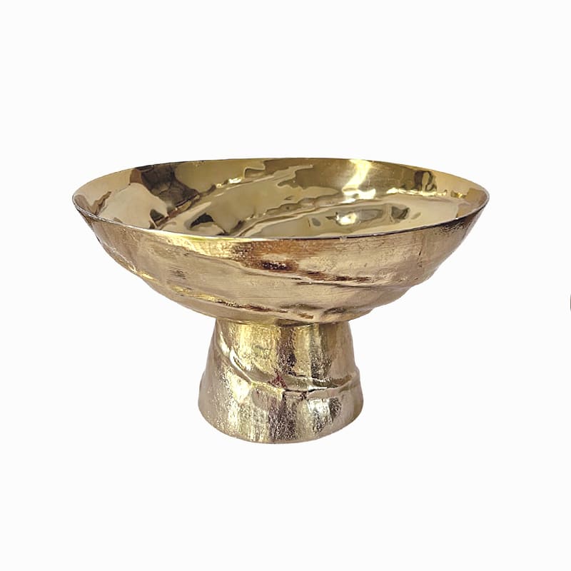 ART ET LUMIERE ΠΙΑΤΕΛΑ ΜΕΤΑΛΛΙΚΗ ΜΕ ΠΟΔΙ - SKU -12019