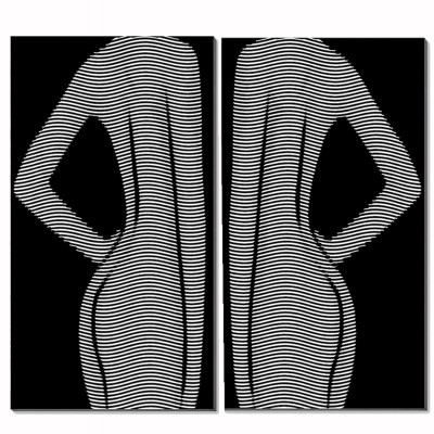 ART ET LUMIERE ΠΙΝΑΚΑΣ ΔΙΠΤΥΧΟ ΣΕ ΚΑΜΒΑ - SKU -90144