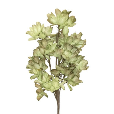 ART ET LUMIERE ΚΛΑΔΙ ΜΕ ΛΟΥΛΟΥΔΙΑ ΠΡΑΣΙΝΟ-ΚΑΦΕ - SKU -20442
