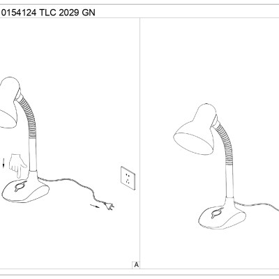 TLC 2029 GN ΠΟΡΤΑΤΙΦ ΠΡΑΣΙΝΟ-ΛΕΥΚΟ ΜΕ ΣΠΙΡΑΛ ΓΡΑΦΕΙΟΥ 1ΧΕ27
