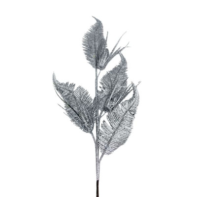 ART ET LUMIERE ΚΛΑΔΙ ΜΕ ΑΝΘΗ ΑΣΗΜΙ GLITTER - SKU -20247