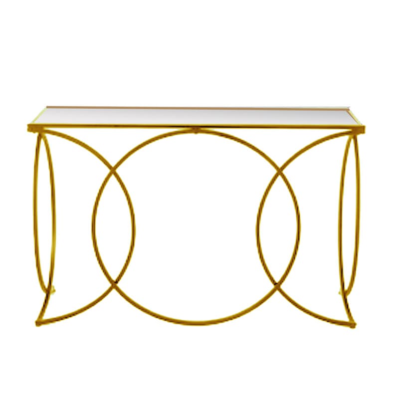 ART ET LUMIERE ΚΟΝΣΟΛΑ ΜΕ ΚΑΘΡΕΦΤΗ ΜΕΤΑΛΛΙΚΗ - SKU -20848