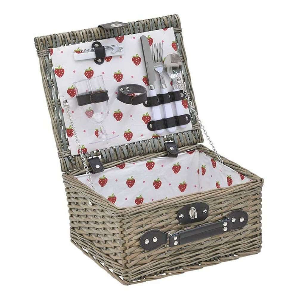 Καλάθι Πικ Νικ 2 Ατόμων 3-60-612-0014 Beige 33x28x18cm Inart