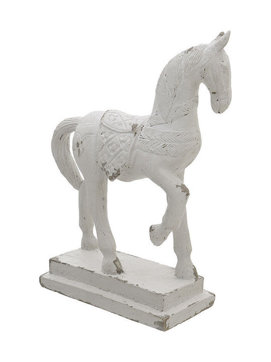 INART ΑΛΟΓΟ ΔΙΑΚΟΣΜΗΤΙΚΟ POLYRESIN ΑΝΤΙΚΕ ΛΕΥΚΟ 36X18X51 3-70-794-0010