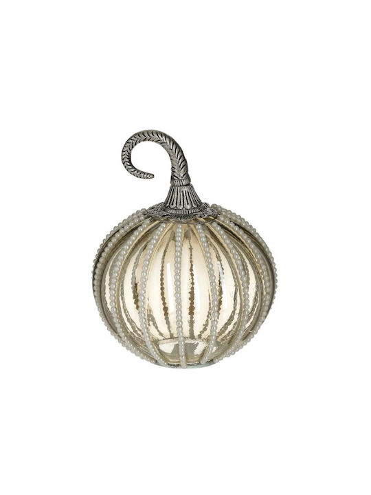 Inart Διακοσμητική Κολοκύθα από Γυαλί Silver 3-70-998-0014 15x15x20cm
