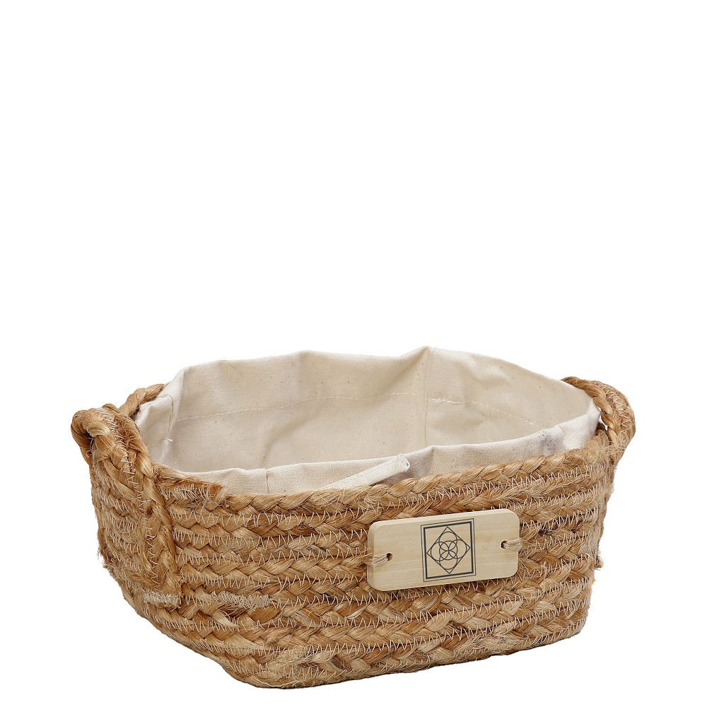DIS. ΚΑΛΑΘΙ ΤΕΤΡΑΓ. ΛΑΒΕΣ ΓΙΟΥΤΑ ΜΕ ΥΦΑΣΜΑ COTTON 17Χ17X9EK AMN105