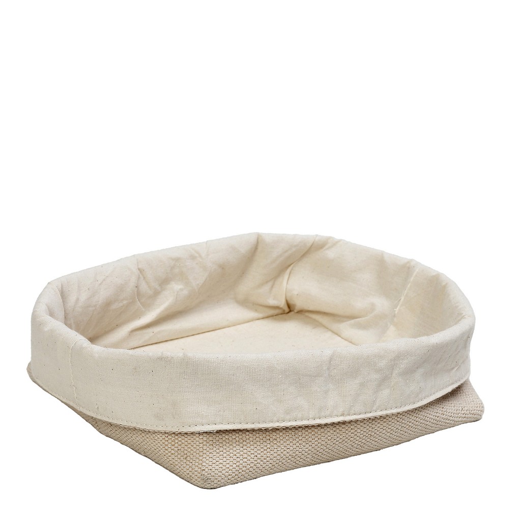 DIS. ΚΑΛΑΘΙ ΤΕΤΡΑΓΩΝΟ JUTE/COTTON 20X19X15EK. AMN114