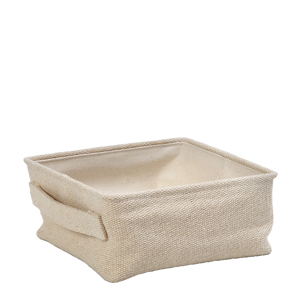 DIS. ΚΑΛΑΘΙ ΤΕΤΡΑΓ. JUTE/COTTON 21X21X9EK AMN120