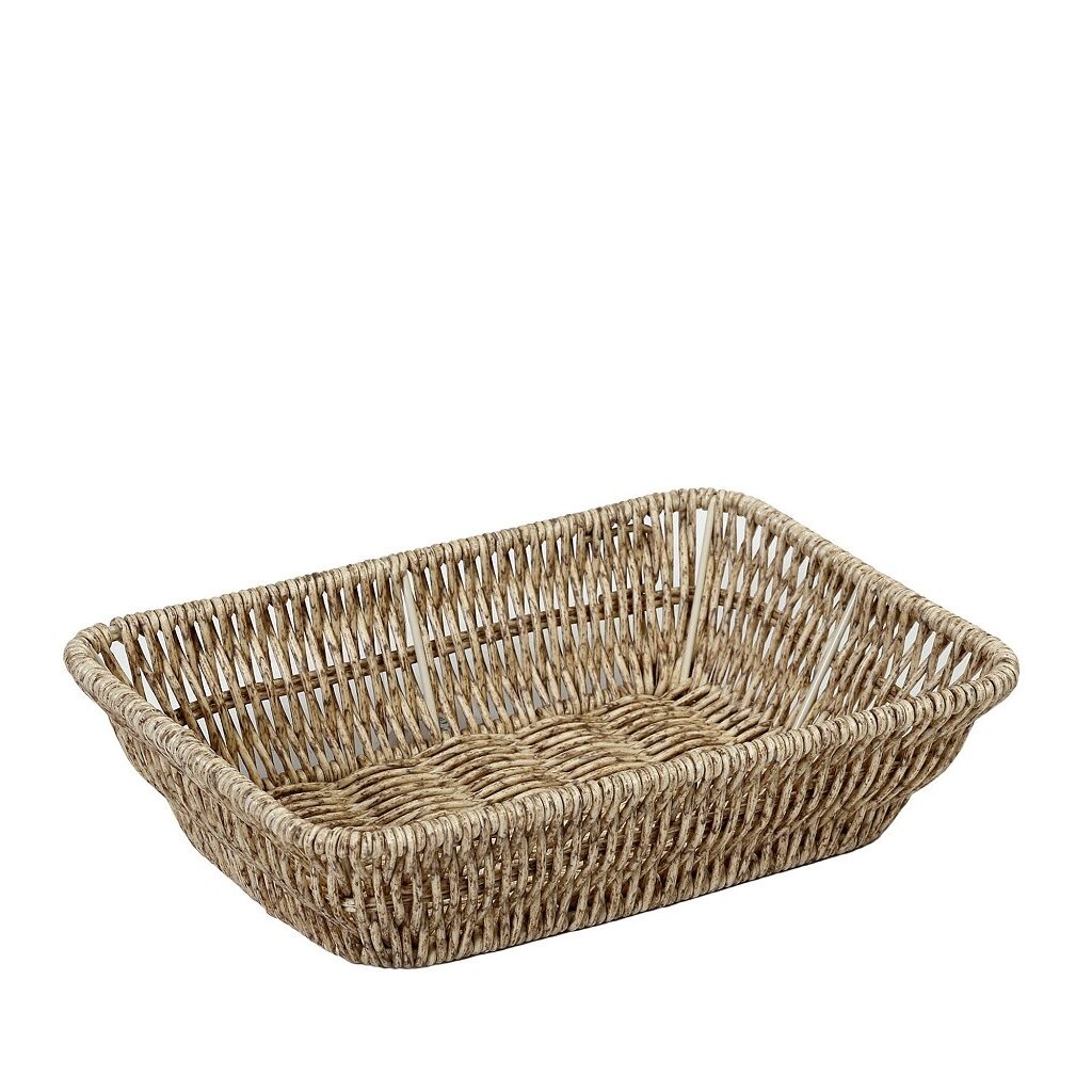 ΨΩΜΙΕΡΑ SYNTH. RATTAN ΟΡΘ. L ΜΠΕΖ 27Χ20Χ7ΕΚ KOD101