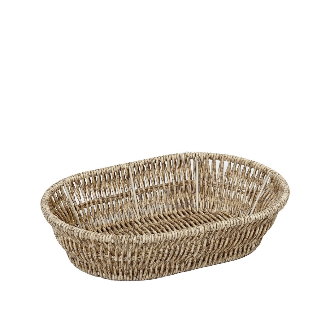 ΨΩΜΙΕΡΑ SYNTH. RATTAN ΟΒΑΛ M ΜΠΕΖ 25Χ17Χ6ΕΚ (smA) KOD108