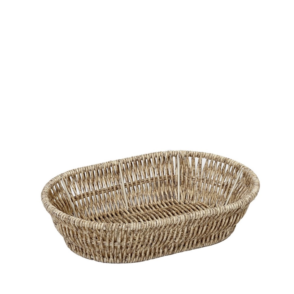 ΨΩΜΙΕΡΑ SYNTH. RATTAN ΟΒΑΛ S ΜΠΕΖ 22Χ14Χ5ΕΚ (smA) KOD109