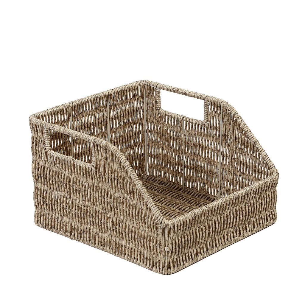 ΚΑΛΑΘΙ ΜΕ ΛΑΒΕΣ SYNTH. RATTAN ΜΠΕΖ 25Χ23Χ15ΕΚ KOD115