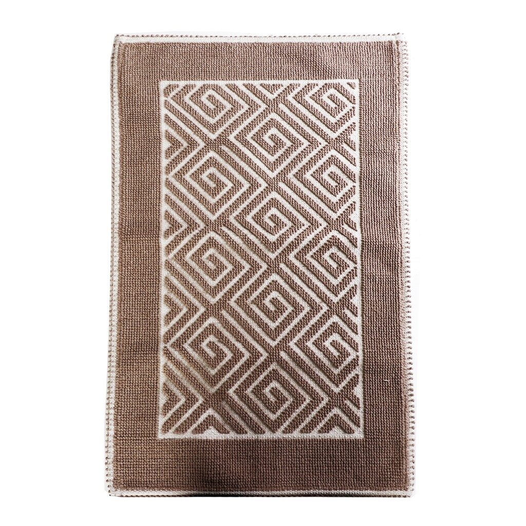 LABYRINTH BROWN ΧΑΛΙ 90% COTTON/10% POLYESTER 140Χ200ΕΚ LAX221